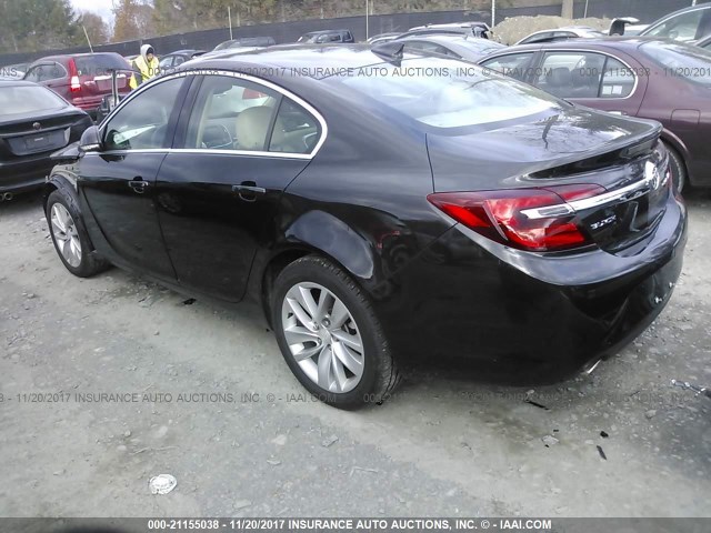 2G4GK5EX5F9127963 - 2015 BUICK REGAL BLACK photo 3