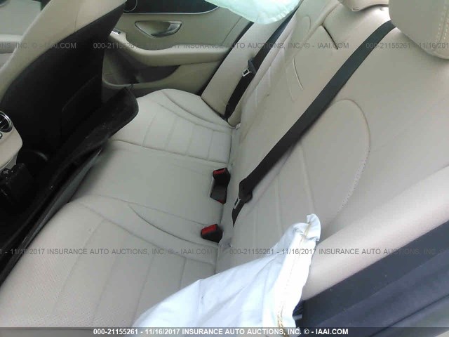 55SWF4JBXGU156105 - 2016 MERCEDES-BENZ C 300 WHITE photo 8