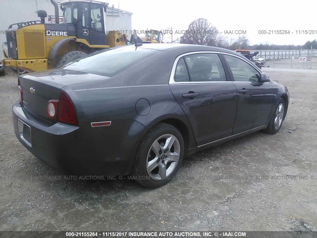 1G1ZC5EB8A4141245 - 2010 CHEVROLET MALIBU 1LT 灰色 照片 4