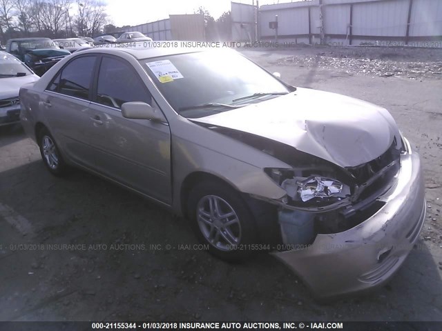 4T1BE32K83U667952 - 2003 TOYOTA CAMRY LE/XLE/SE TAN photo 1