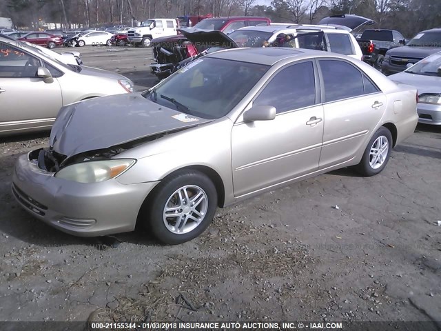 4T1BE32K83U667952 - 2003 TOYOTA CAMRY LE/XLE/SE TAN photo 2