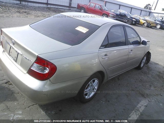 4T1BE32K83U667952 - 2003 TOYOTA CAMRY LE/XLE/SE TAN photo 4