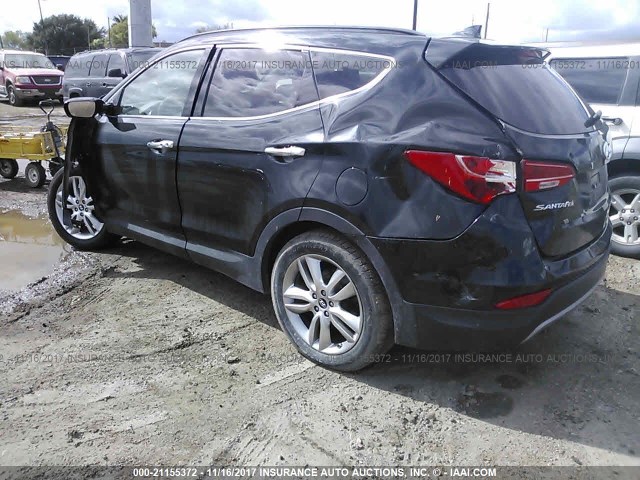 5XYZU3LA7DG093732 - 2013 HYUNDAI SANTA FE SPORT  BLACK photo 3