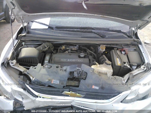 1G1JB5SH4H4124400 - 2017 CHEVROLET SONIC LS 银色 照片 10