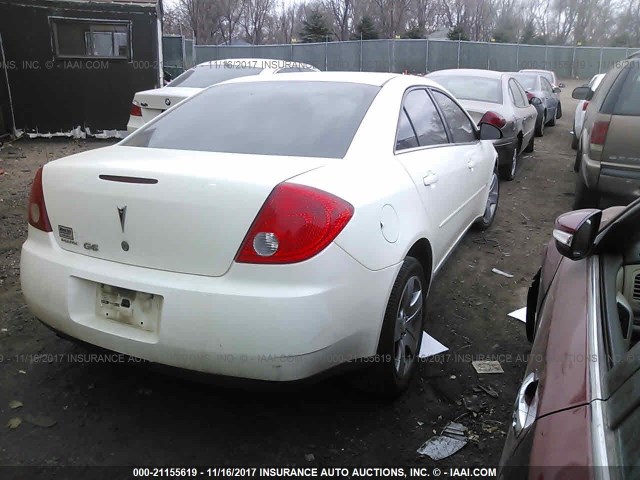 1G2ZG57B584227006 - 2008 PONTIAC G6 SE WHITE photo 4