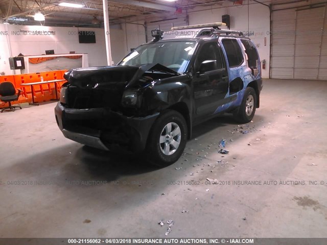 5N1AN0NWXBC500215 - 2011 NISSAN XTERRA OFF ROAD/S/SE BLACK photo 2