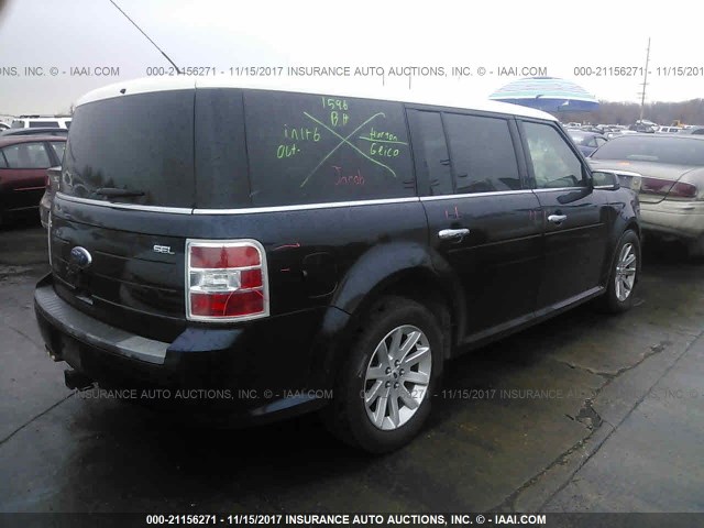 2FMDK52C19BA36190 - 2009 FORD FLEX SEL ლურჯი ფოტო 4