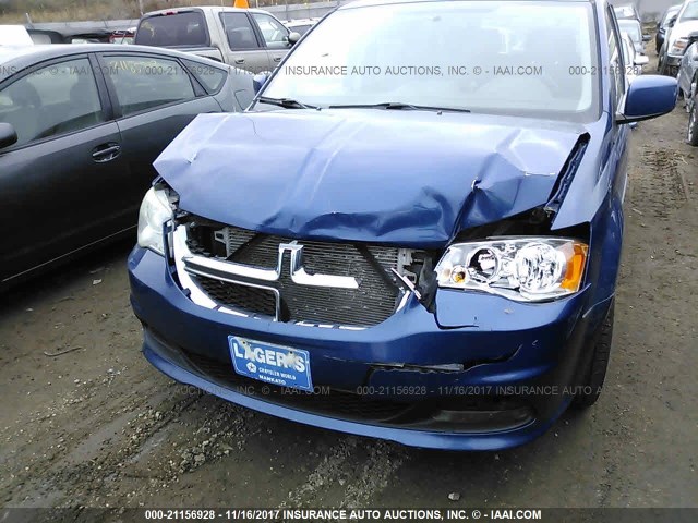 2D4RN3DG7BR601550 - 2011 DODGE GRAND CARAVAN MAINSTREET BLUE photo 6