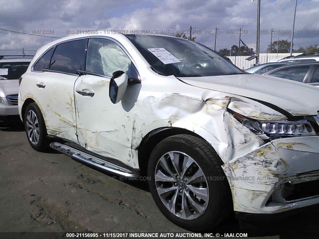 5FRYD3H47GB019641 - 2016 ACURA MDX TECHNOLOGY WHITE photo 6