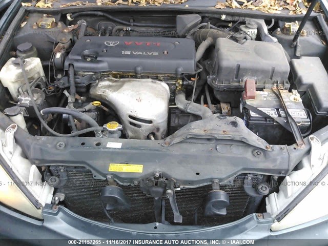 4T1BE32K95U387573 - 2005 TOYOTA CAMRY LE/XLE/SE მწვანე ფოტო 10
