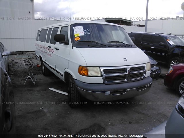 2B5WB35Z0XK549387 - 1999 DODGE RAM WAGON B3500 WHITE photo 1