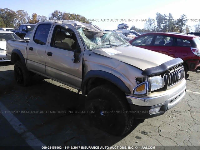 5TEGM92N81Z776880 - 2001 TOYOTA TACOMA DOUBLE CAB PRERUNNER GOLD photo 1