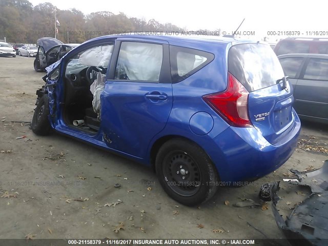 3N1CE2CP3GL358454 - 2016 NISSAN VERSA NOTE S/S PLUS/SV/SL/SR BLUE photo 3