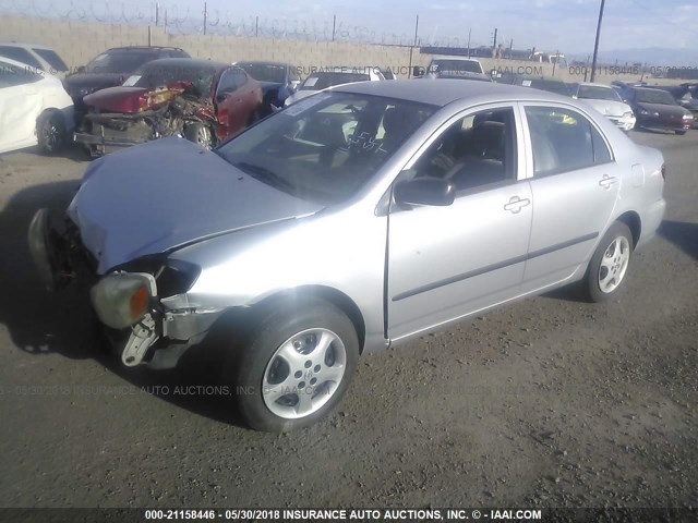 JTDBR32E152054668 - 2005 TOYOTA COROLLA CE/LE SILVER photo 2