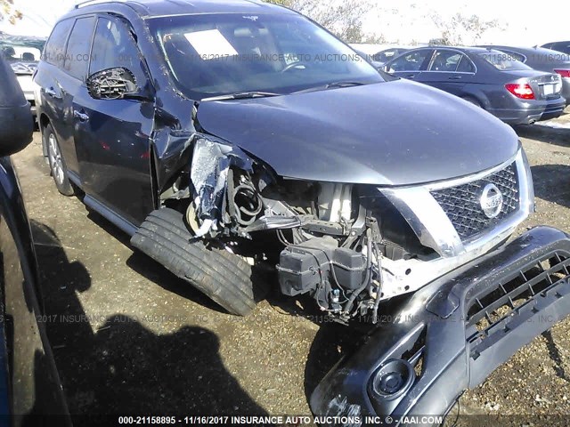 5N1AR2MN8DC600681 - 2013 NISSAN PATHFINDER S/SV/SL/PLATINUM 灰色 照片 1