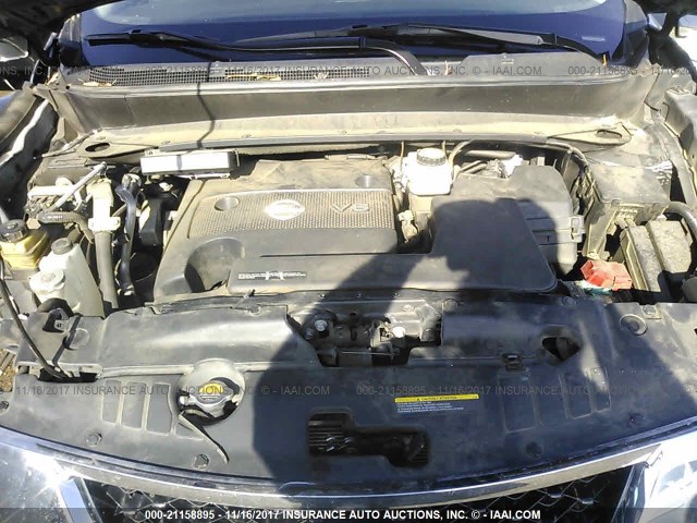 5N1AR2MN8DC600681 - 2013 NISSAN PATHFINDER S/SV/SL/PLATINUM 灰色 照片 10