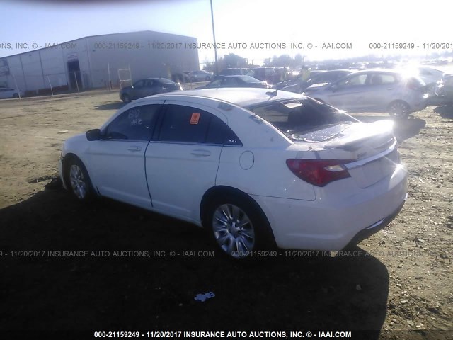 1C3CCBBB9CN284190 - 2012 CHRYSLER 200 TOURING WHITE photo 3