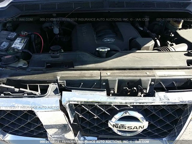 5N1AA08A24N708284 - 2004 NISSAN ARMADA SE/LE SILVER photo 10