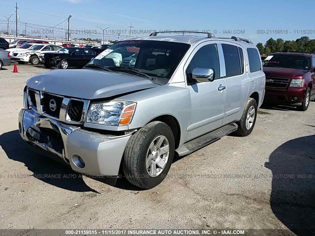 5N1AA08A24N708284 - 2004 NISSAN ARMADA SE/LE SILVER photo 2