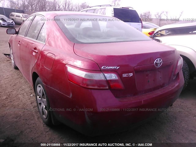 4T4BE46K19R072052 - 2009 TOYOTA CAMRY SE/LE/XLE RED photo 3