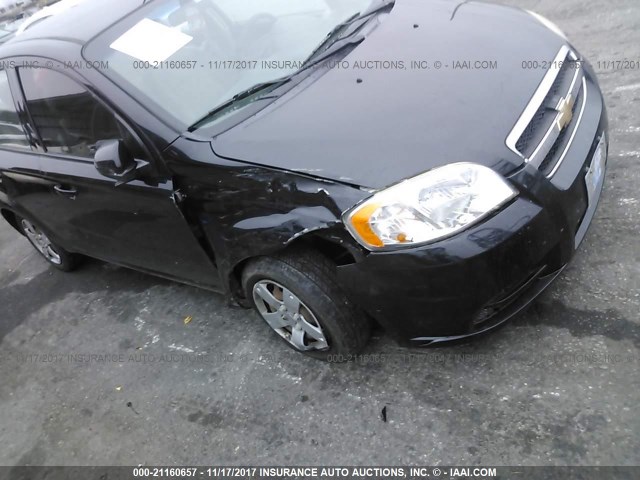 KL1TD5DE0BB199828 - 2011 CHEVROLET AVEO LS/LT 黑色 照片 6