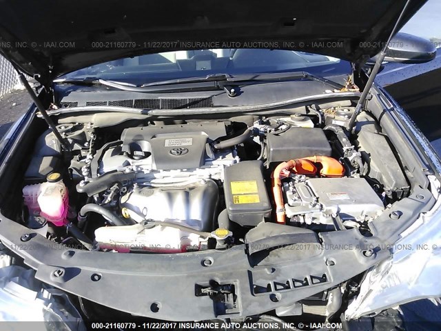 4T1BD1FK5DU095225 - 2013 TOYOTA CAMRY HYBRID/LE/XLE 黑色 照片 10