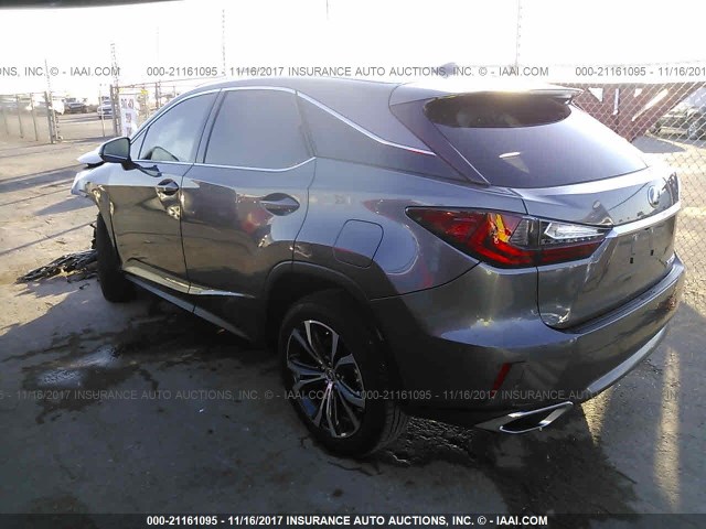 2T2ZZMCAXHC068280 - 2017 LEXUS RX 350/BASE/F SPORT GRAY photo 3