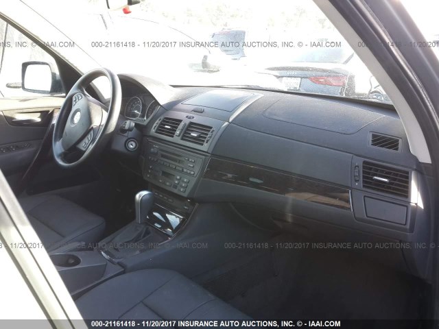 WBXPC93427WF20335 - 2007 BMW X3 3.0SI GRAY photo 5