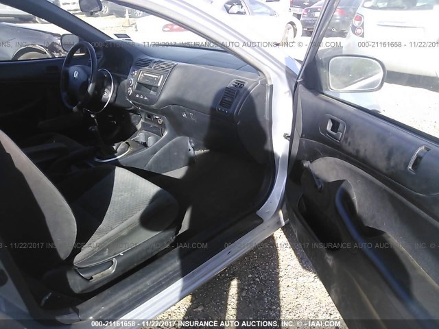 1HGEM21114L084980 - 2004 HONDA CIVIC DX VP SILVER photo 5
