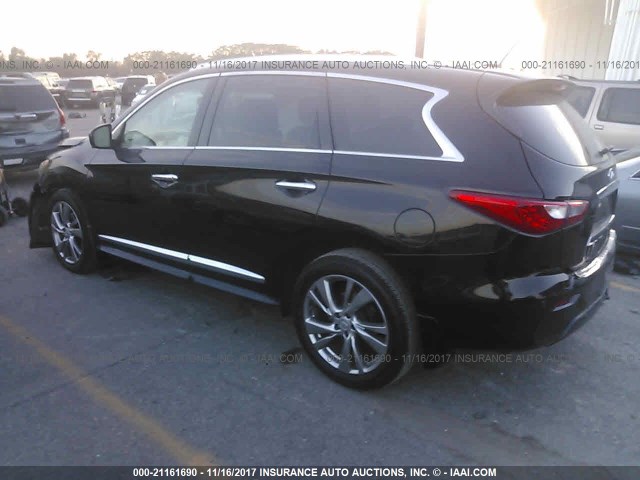 5N1AL0MNXDC351676 - 2013 INFINITI JX35 BLACK photo 3