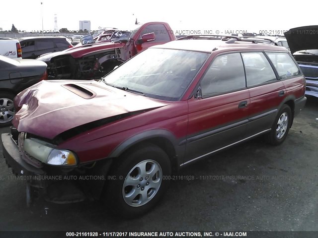 4S3BG6857X7605710 - 1999 SUBARU LEGACY OUTBACK/SSV/LIMITED/30TH RED photo 2