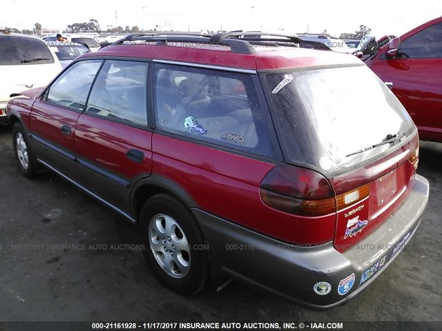 4S3BG6857X7605710 - 1999 SUBARU LEGACY OUTBACK/SSV/LIMITED/30TH RED photo 3