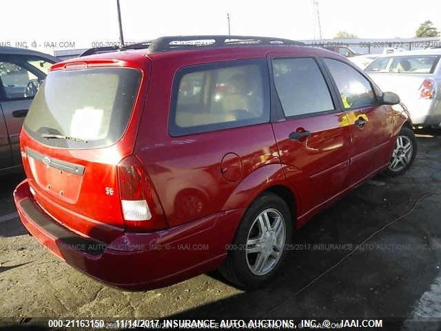 1FAFP36301W326698 - 2001 FORD FOCUS SE/SE COMFORT RED photo 4