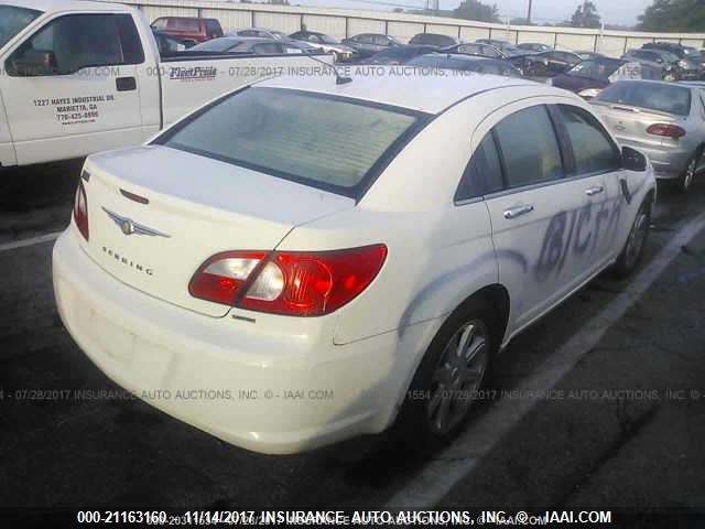 1C3LC66M77N680448 - 2007 CHRYSLER SEBRING LIMITED WHITE photo 4