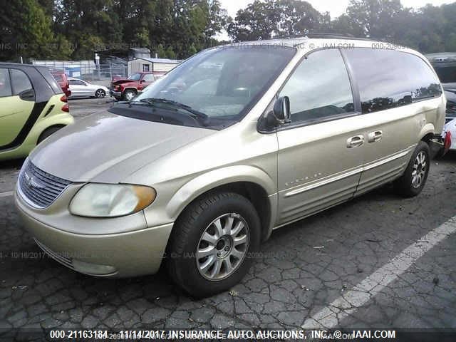 2C8GP54L71R181356 - 2001 CHRYSLER TOWN & COUNTRY LXI GOLD photo 2