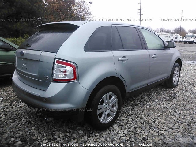 2FMDK48C37BA45536 - 2007 FORD EDGE SEL Light Blue photo 4