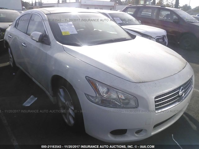 1N4AA5AP8BC829285 - 2011 NISSAN MAXIMA S/SV WHITE photo 1