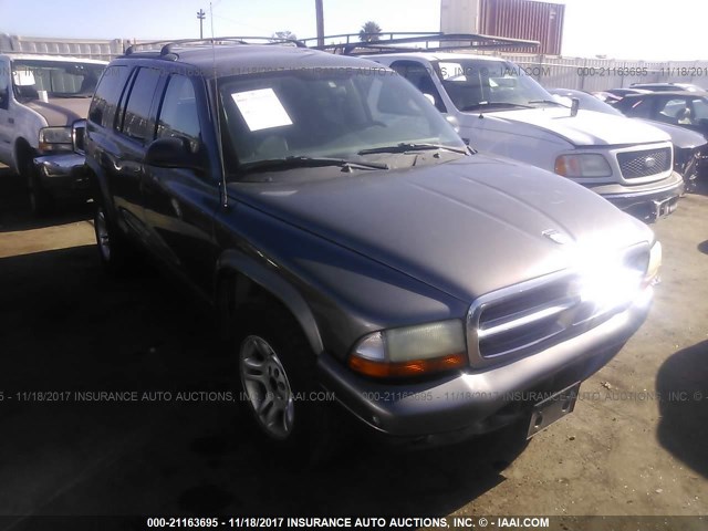 1D4HR48N23F526196 - 2003 DODGE DURANGO SLT GRAY photo 1