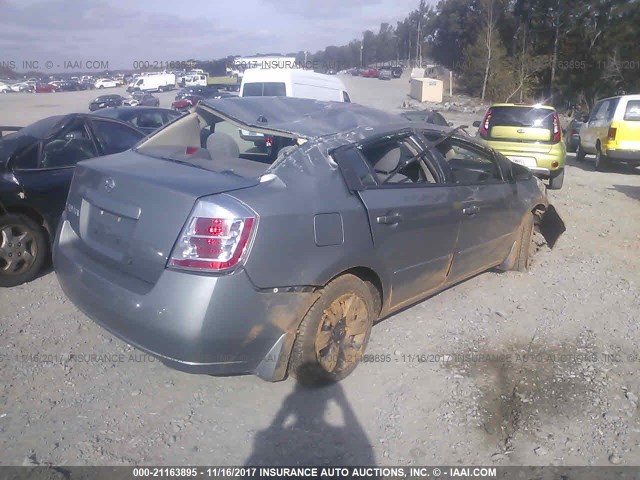 3N1AB61E38L660143 - 2008 NISSAN SENTRA 2.0/2.0S/2.0SL GRAY photo 4