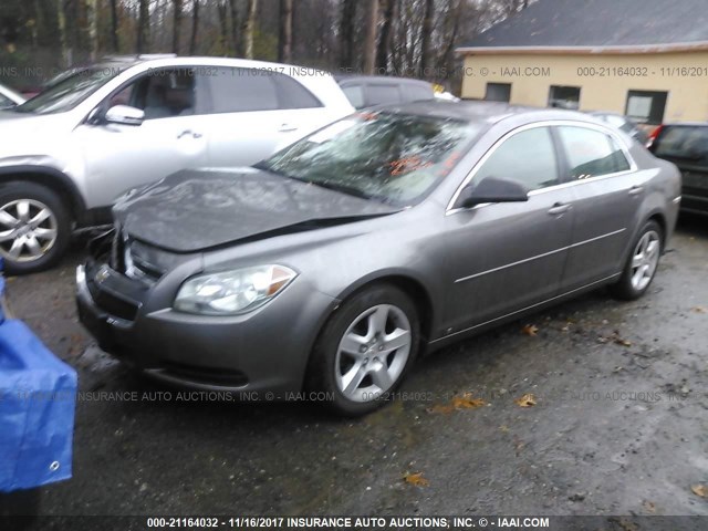 1G1ZB5EB6A4106089 - 2010 CHEVROLET MALIBU LS ყავისფერი ფოტო 2