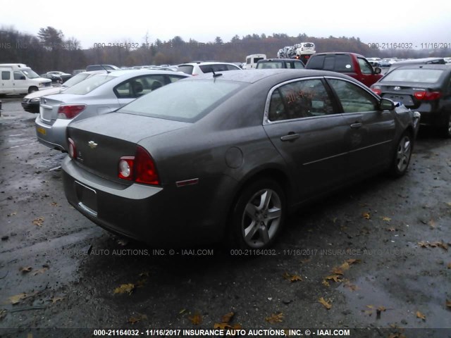 1G1ZB5EB6A4106089 - 2010 CHEVROLET MALIBU LS ყავისფერი ფოტო 4