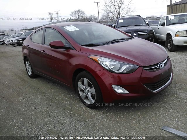 KMHDH4AE8DU617751 - 2013 HYUNDAI ELANTRA GLS/LIMITED RED photo 1