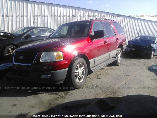 1FMPU16535LA66748 - 2005 FORD EXPEDITION XLT RED photo 2