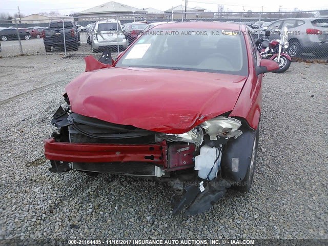 1G1AF5F56A7163532 - 2010 CHEVROLET COBALT 2LT RED photo 6