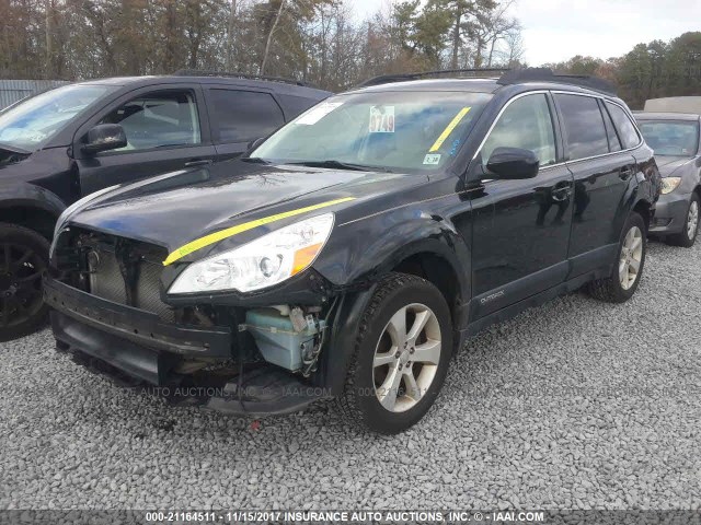 4S4BRBGCXD3269830 - 2013 SUBARU OUTBACK 2.5I PREMIUM BLACK photo 2