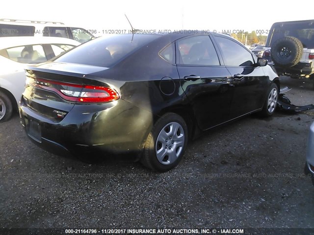 1C3CDFAH8DD305967 - 2013 DODGE DART SE/AERO BLACK photo 4