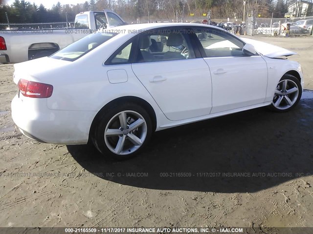 WAUFFAFL7CN006057 - 2012 AUDI A4 PREMIUM PLUS WHITE photo 4