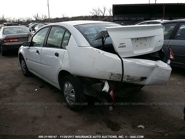 1G8AG52F83Z138345 - 2003 SATURN ION LEVEL 1 WHITE photo 3