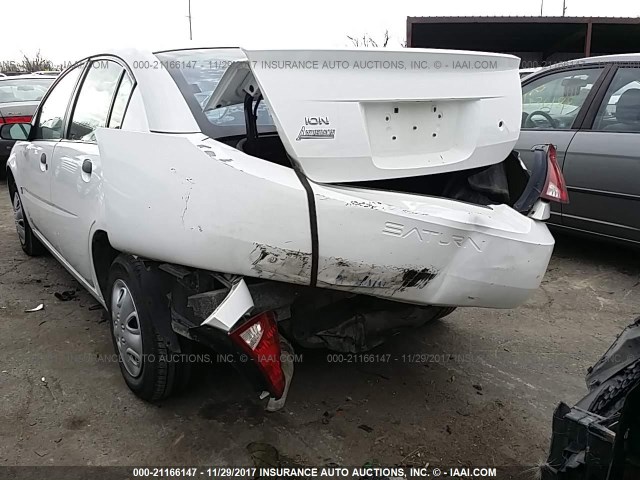 1G8AG52F83Z138345 - 2003 SATURN ION LEVEL 1 WHITE photo 6