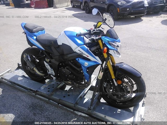 JS1GR7NA1F2101084 - 2015 SUZUKI GSX-S750 BLUE photo 1